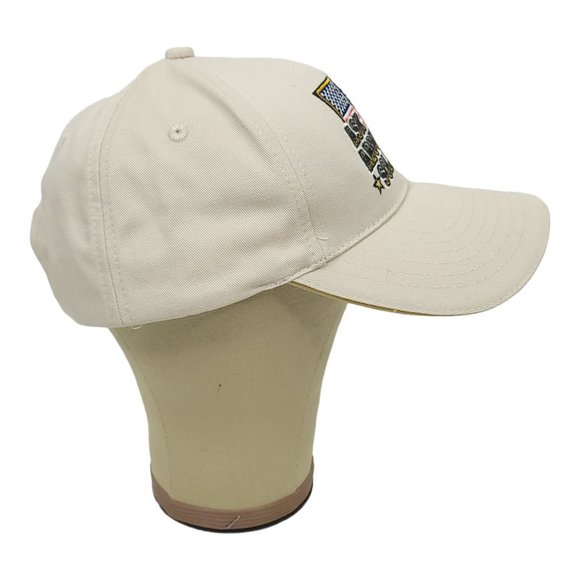 Ask Me About My Soldier Strapback Cap Trucker Baseball Hat Brother In Arms Beige - Picture 7 of 12
